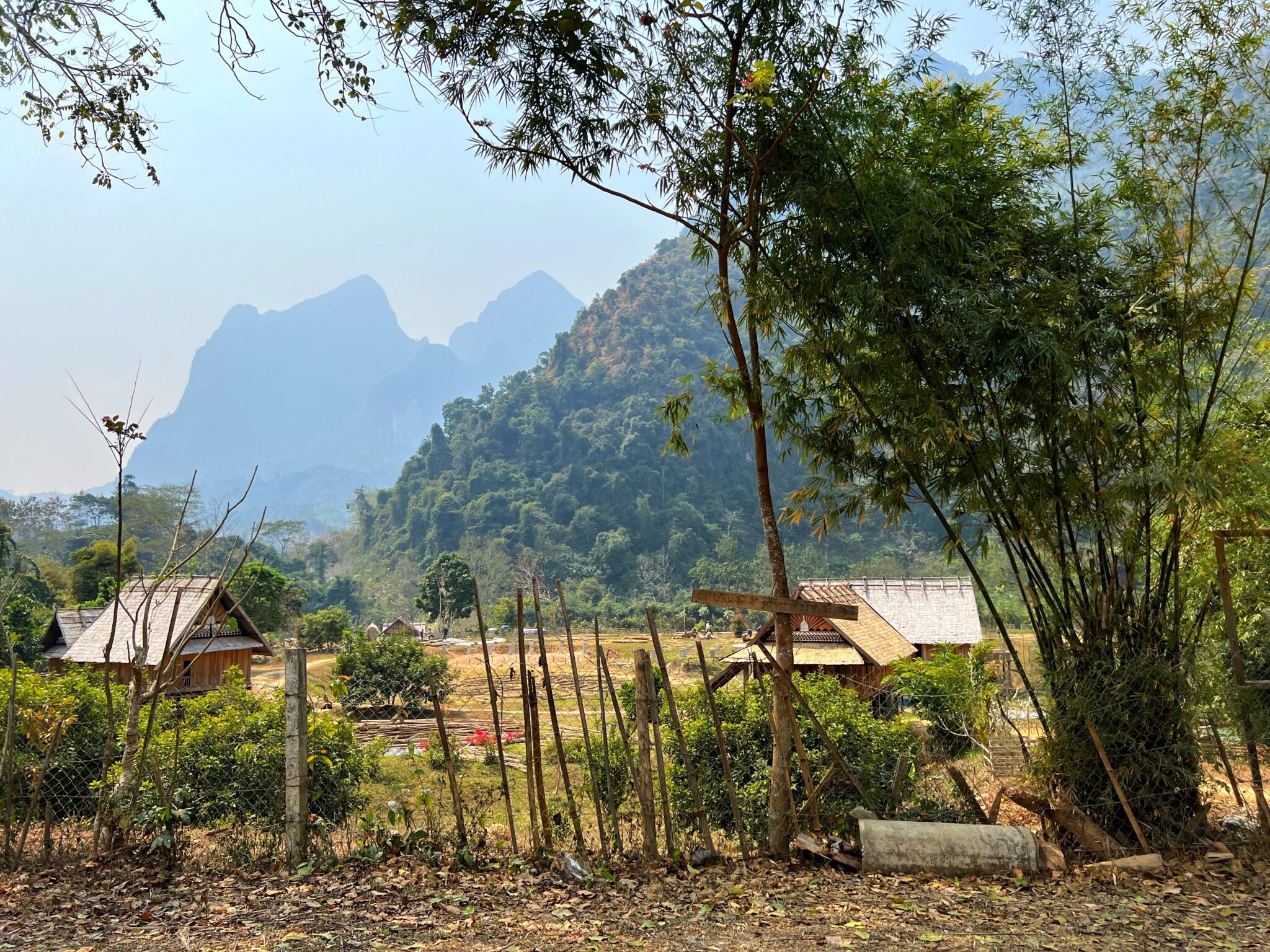 Laos Nong Khiaw góry chaty