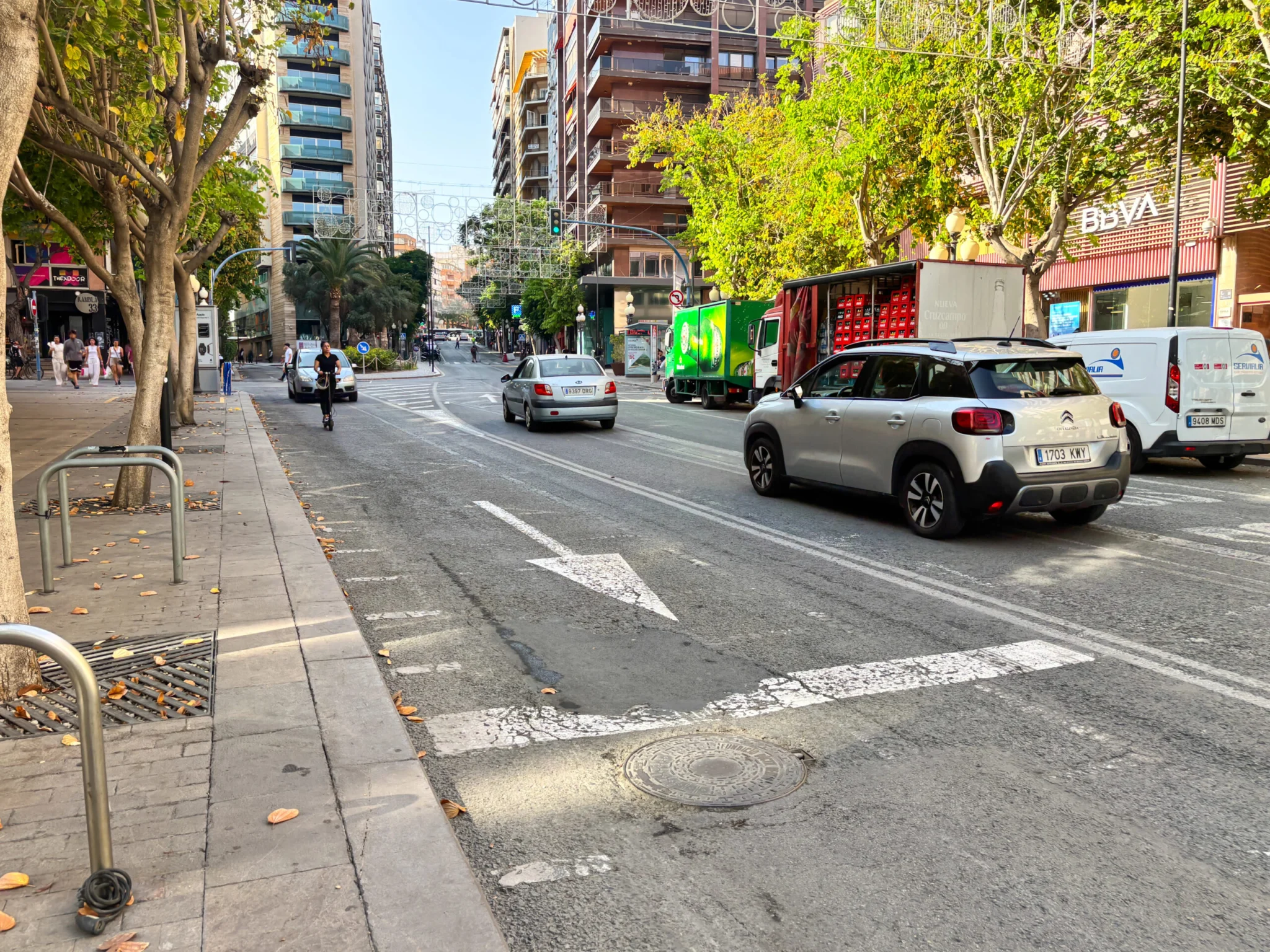 Alicante ruch drogowy