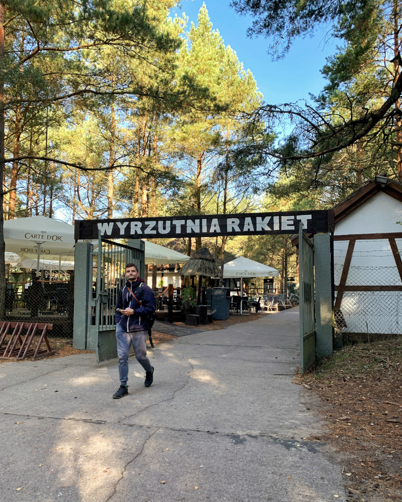 Słowiński Park Narodowy Wyrzutnia Rakiet wejście