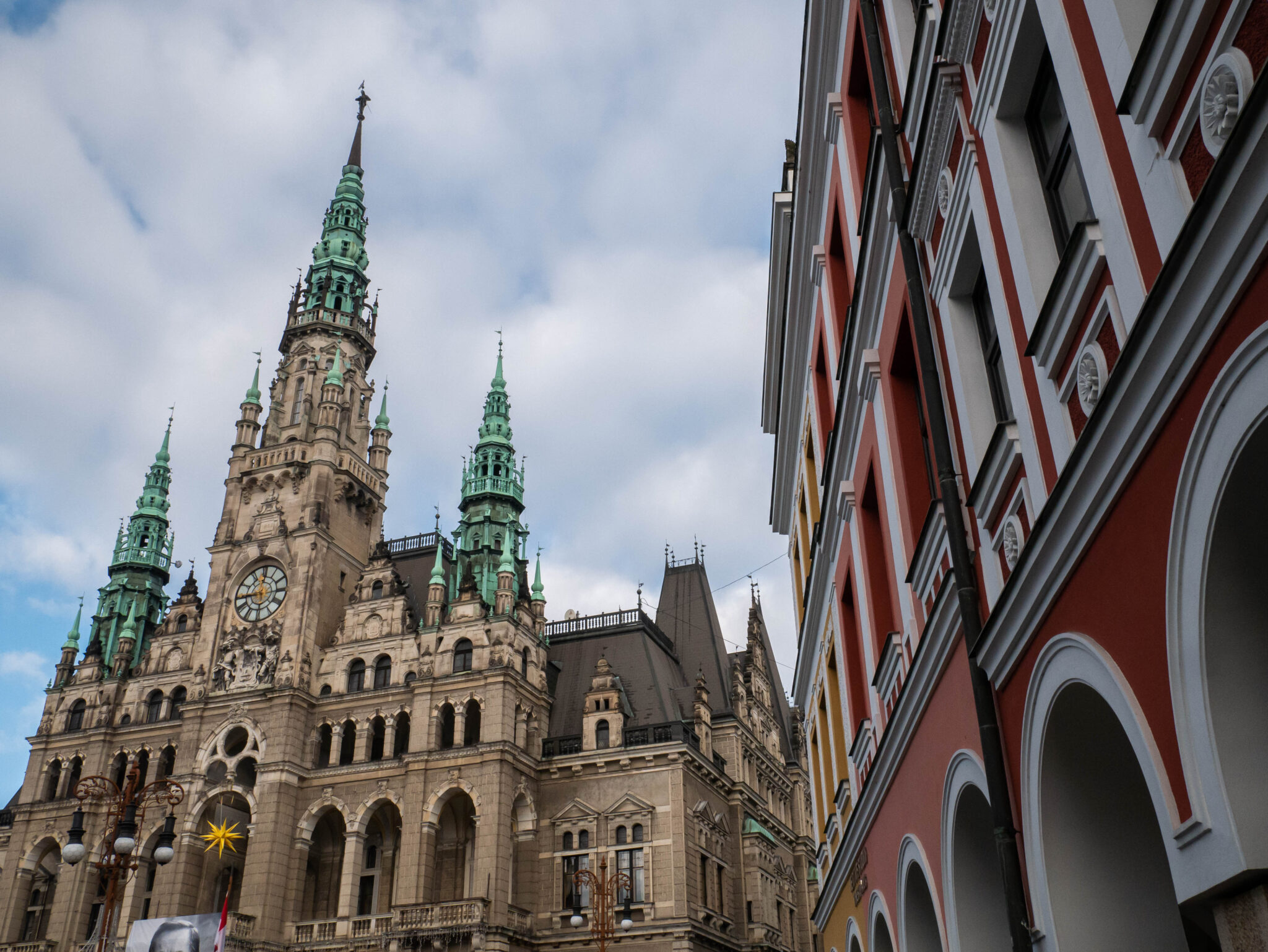 Liberec Rynek Ratusz kamienica