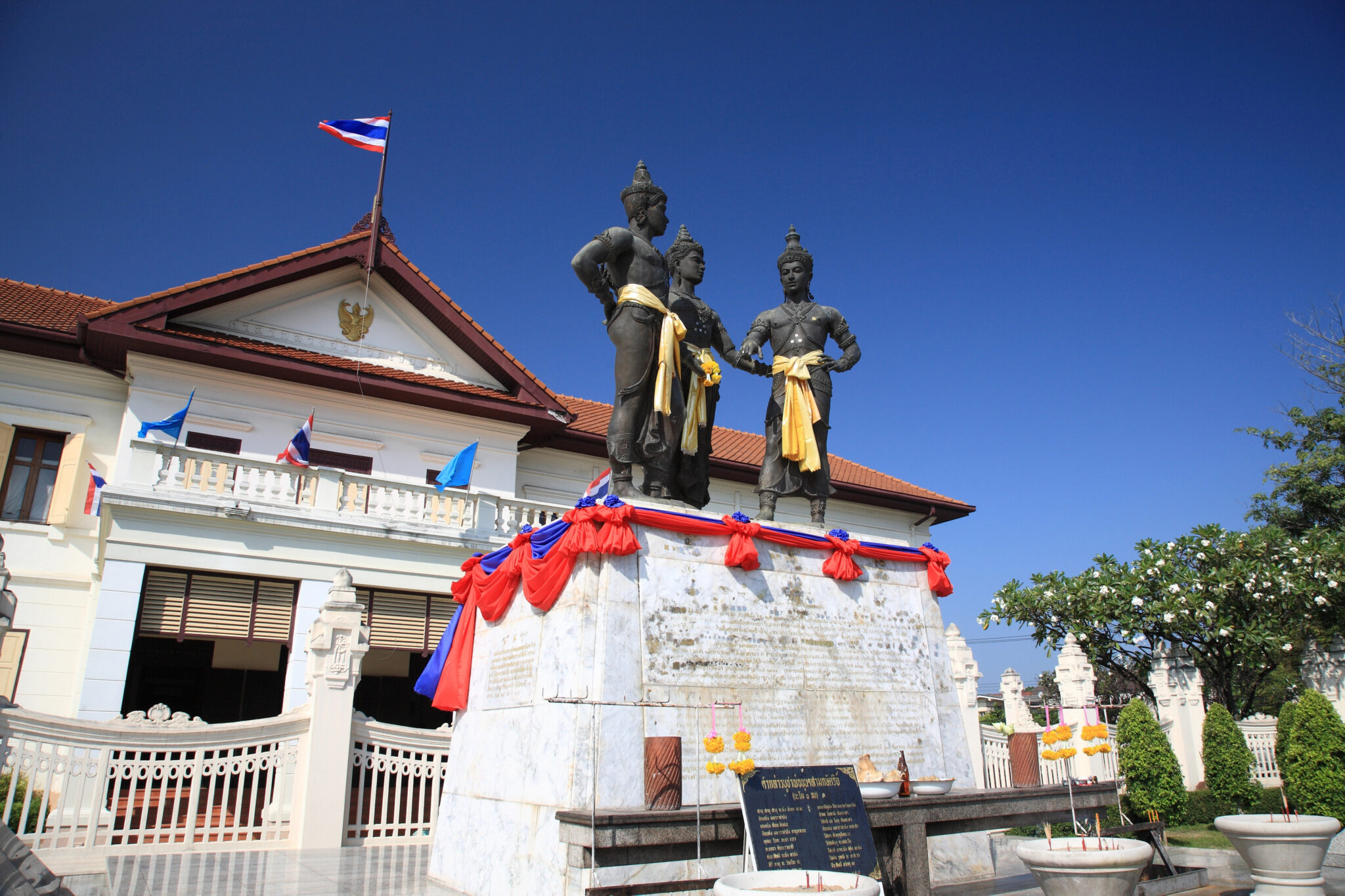 Tajlandia Chiang Mai Pomnik Trzech Króli