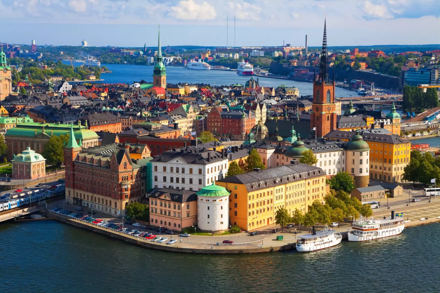 widok na Sztokholm