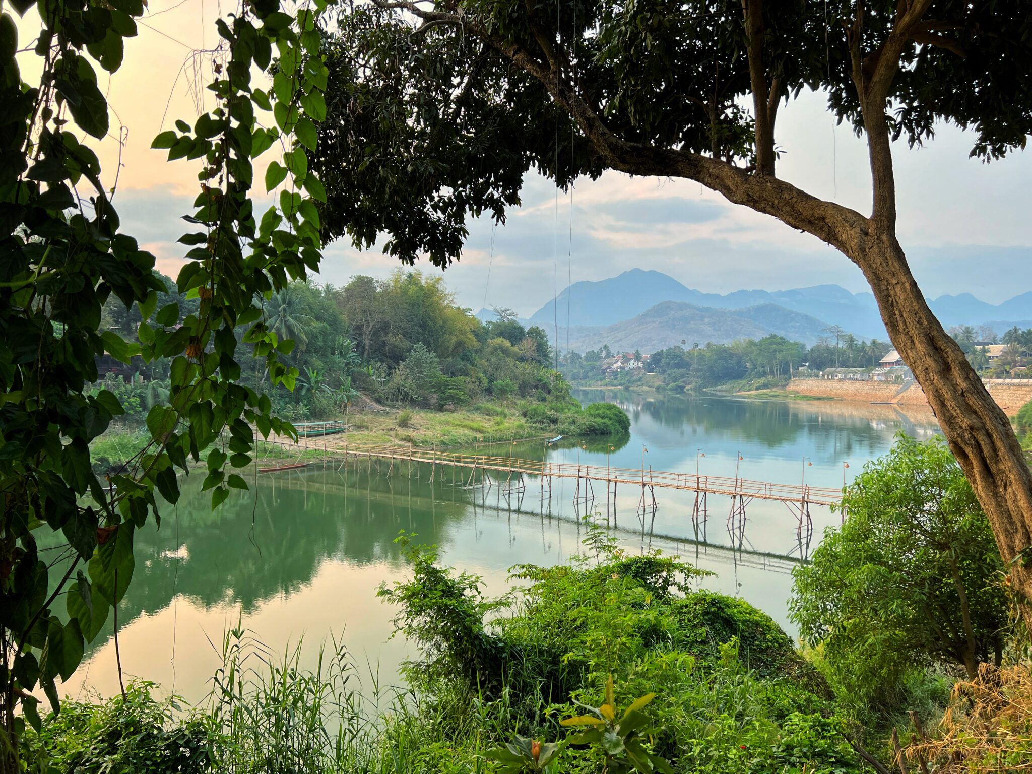 Laos Luang Prabang rzeka Nam Khan