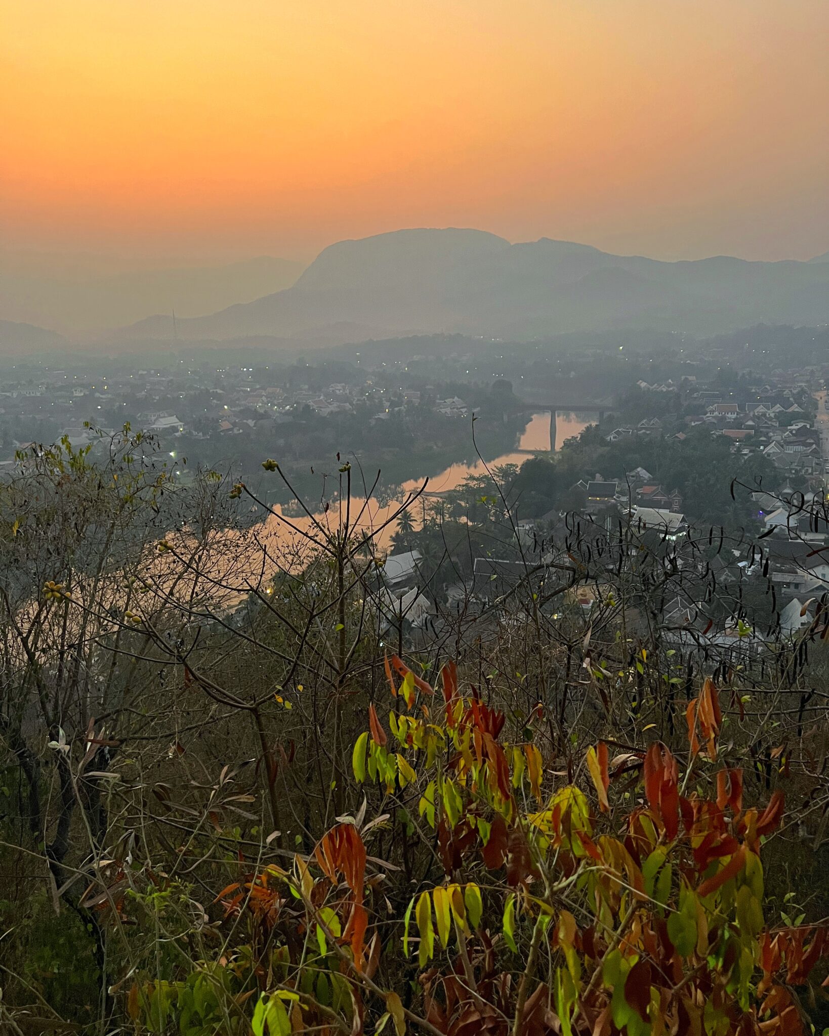 Laos Luang Prabang wzgórze Phousi