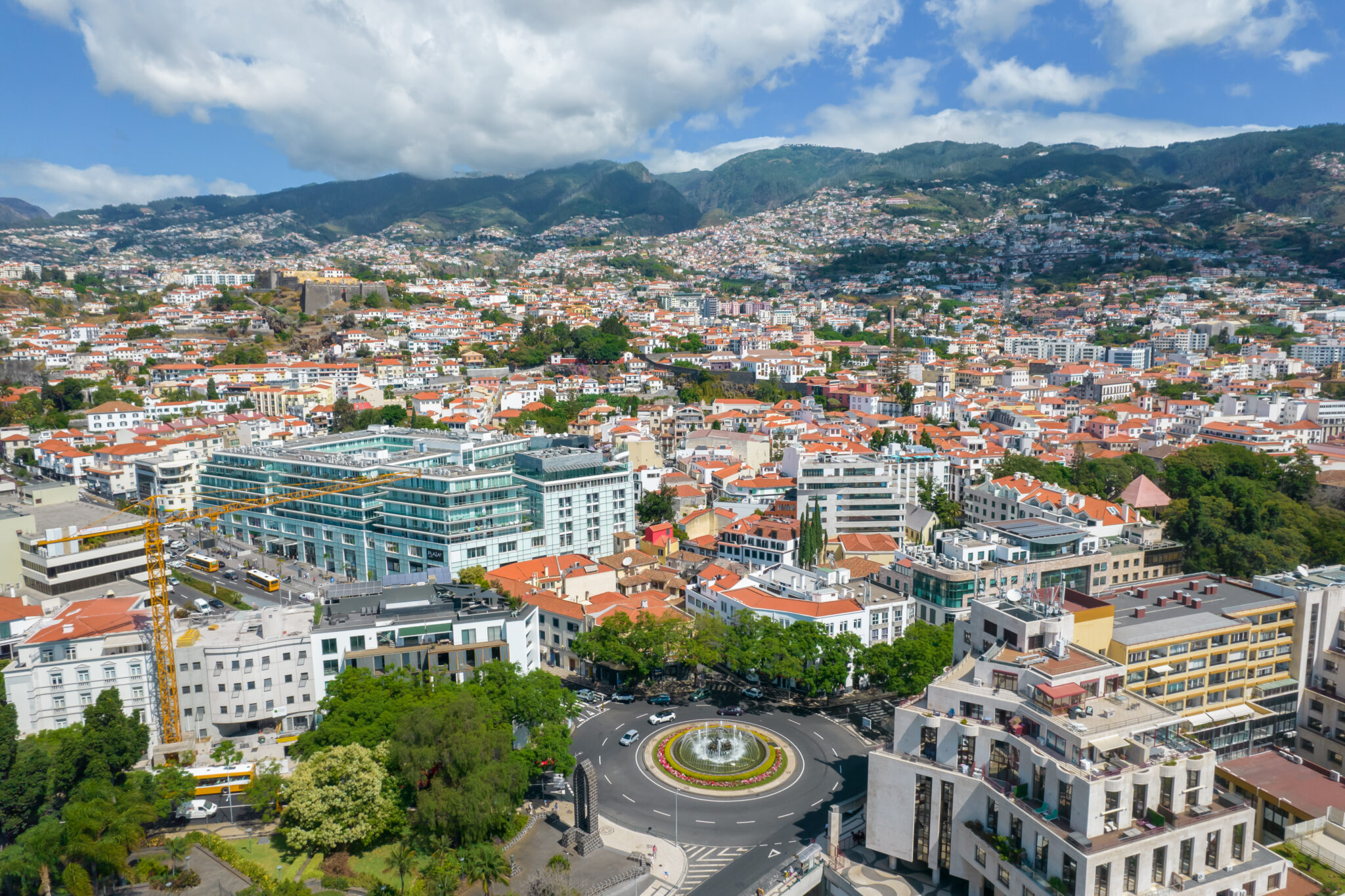 Madera Funchal panorama z drona