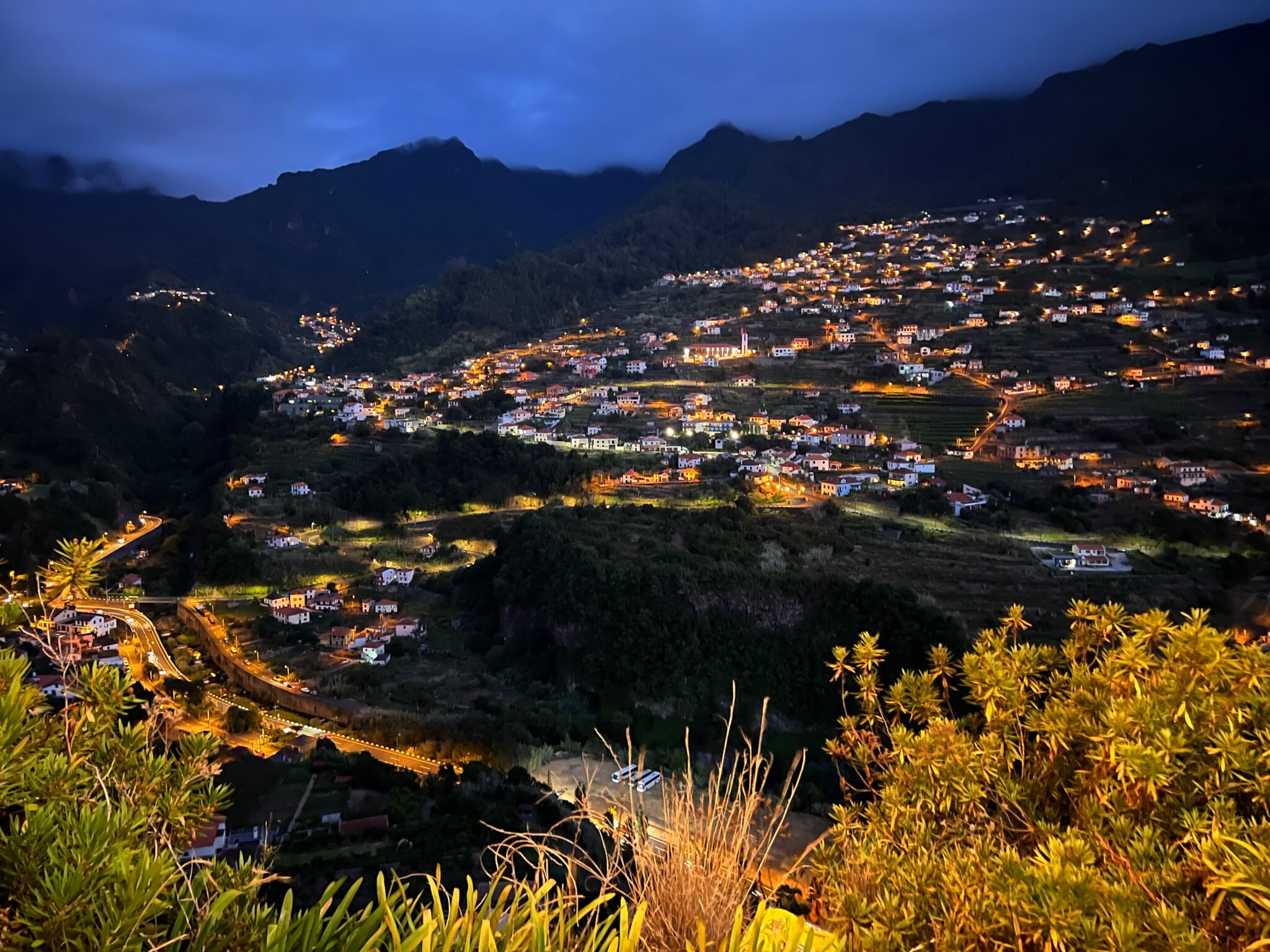 Madera Sao Vicente po zmroku