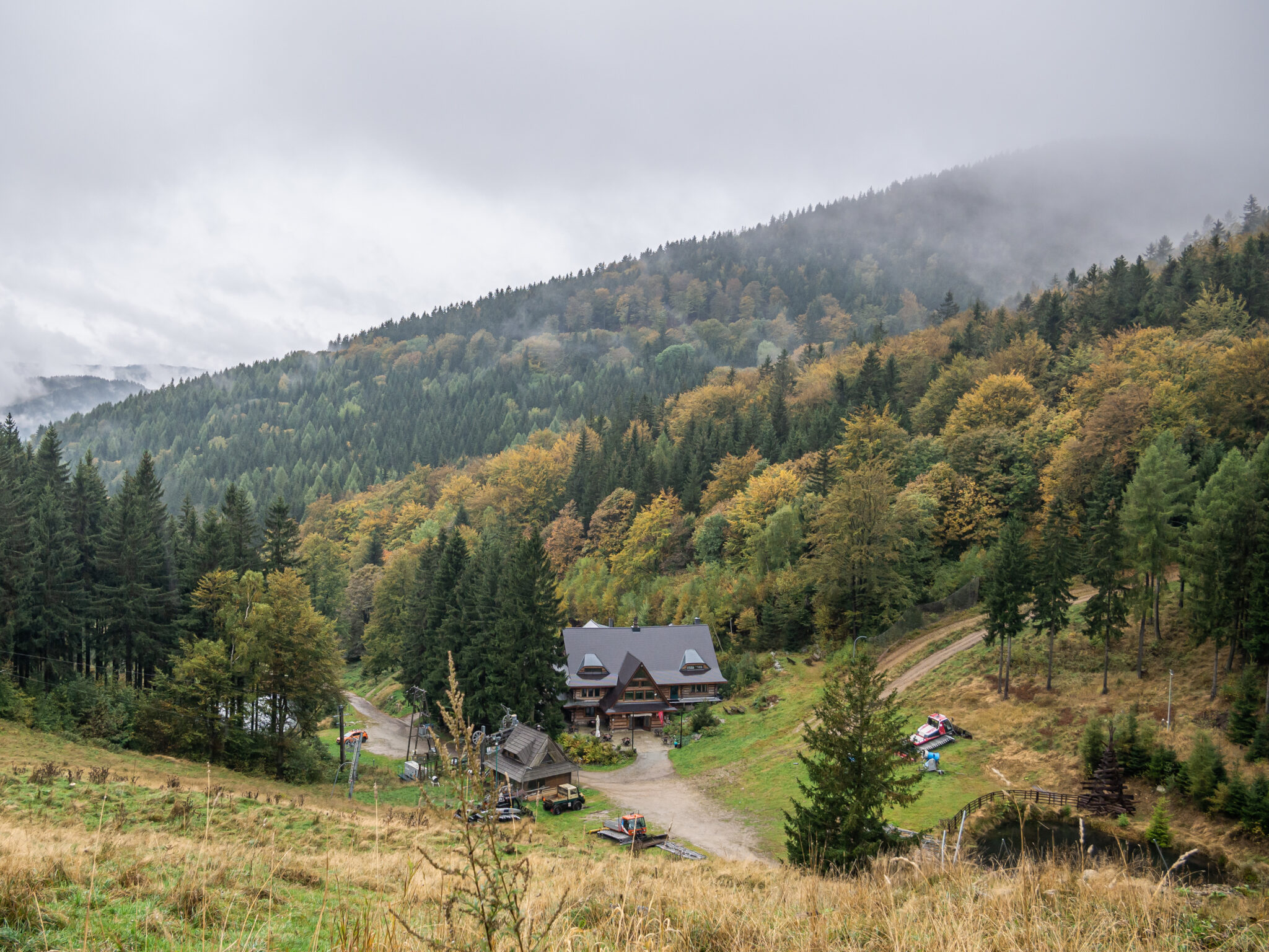 Góry Sowie schronisko panorama