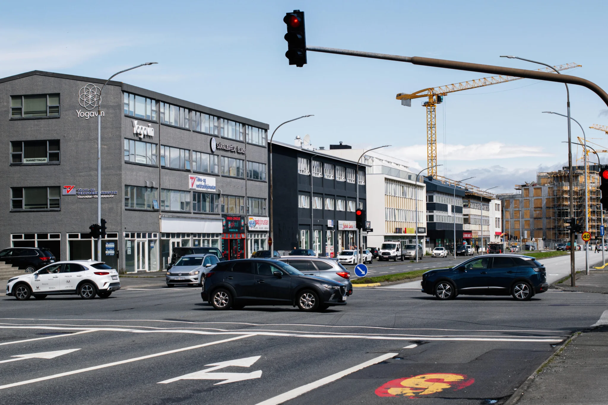Reykjavik ruch uliczny