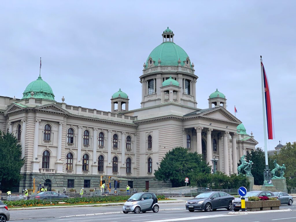 Parlament Serbii Dom Zgromadzenia Narodowego Republiki Serbii Belgrad