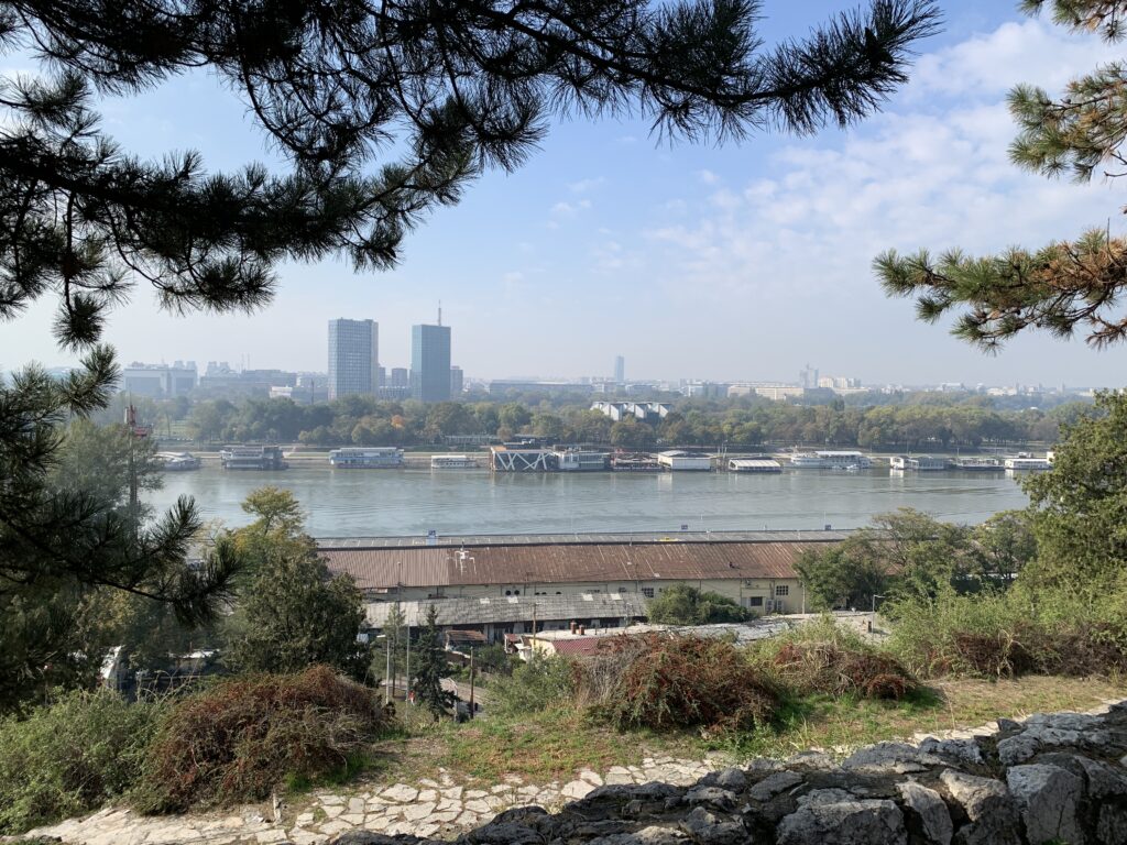 Kalemegdan twierdza Belgrad widok na rzekę