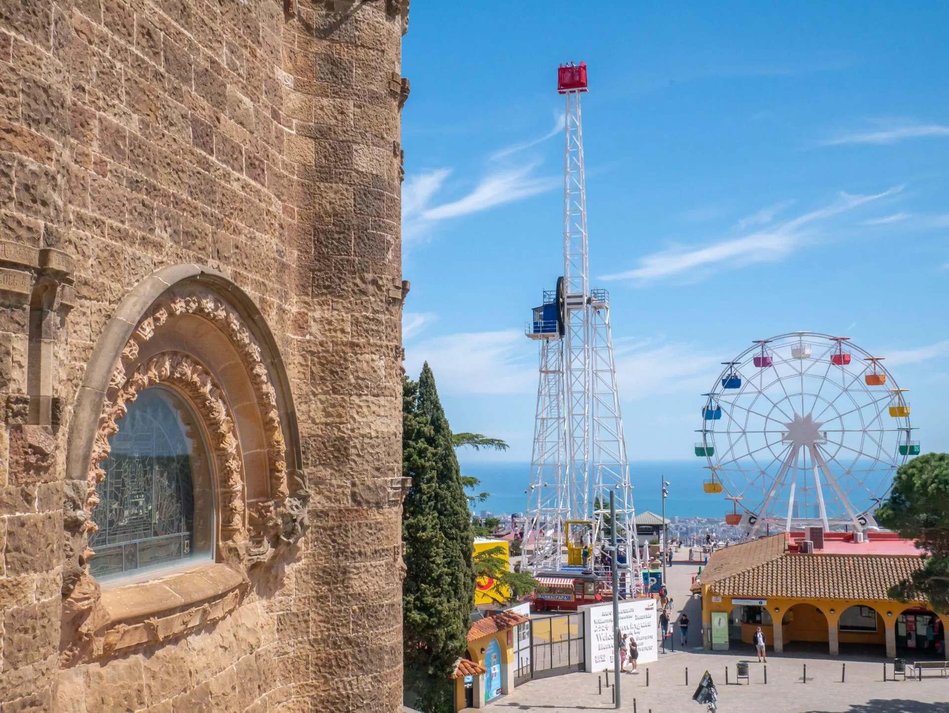 Wzgórzu Tibidabo karuzela