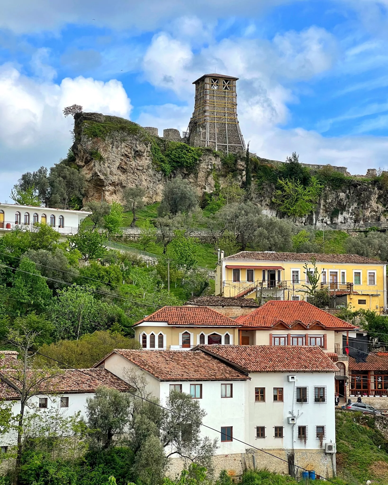 Kruja widok na wzgórzę