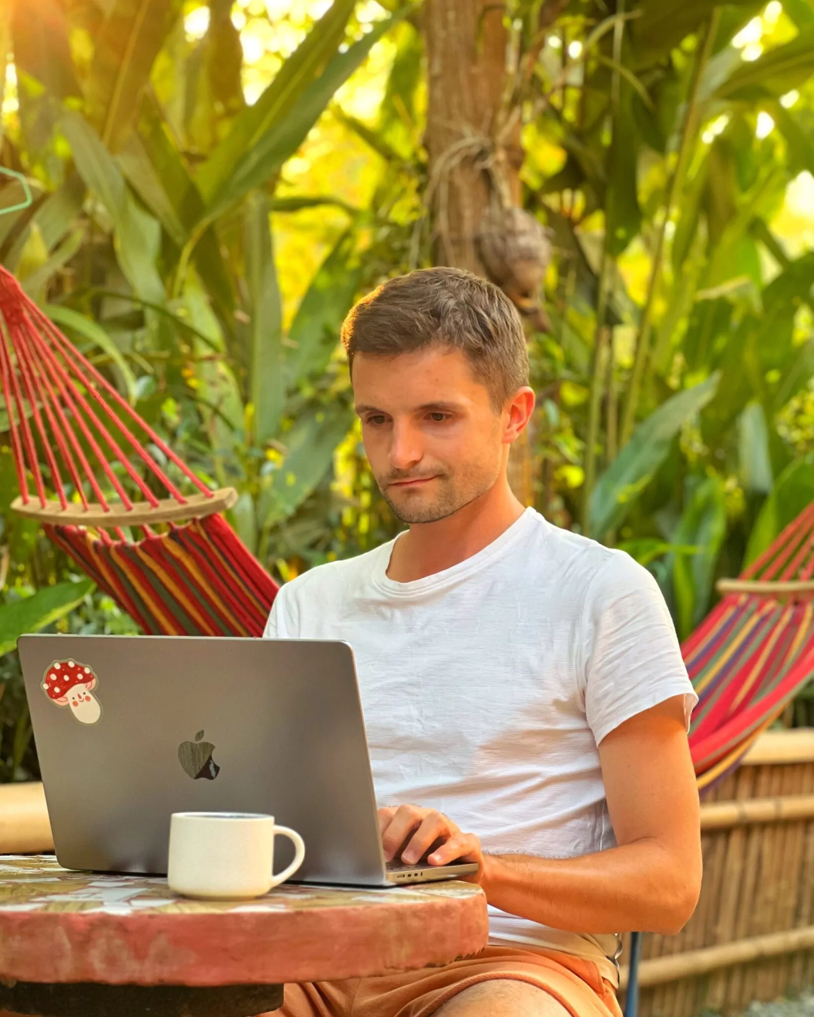Laos laptop chłopak