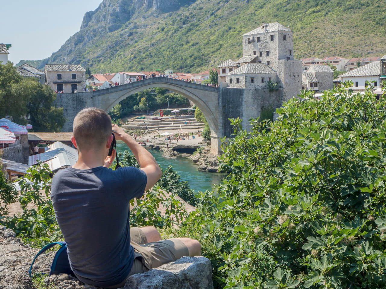 Mostar most Bartek robi zdjęcie