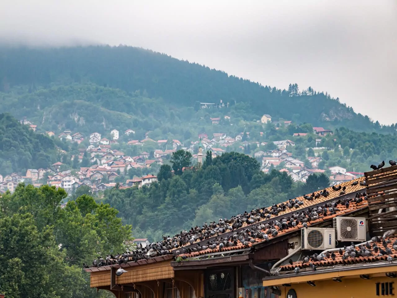 widok na Sarajewo z góry
