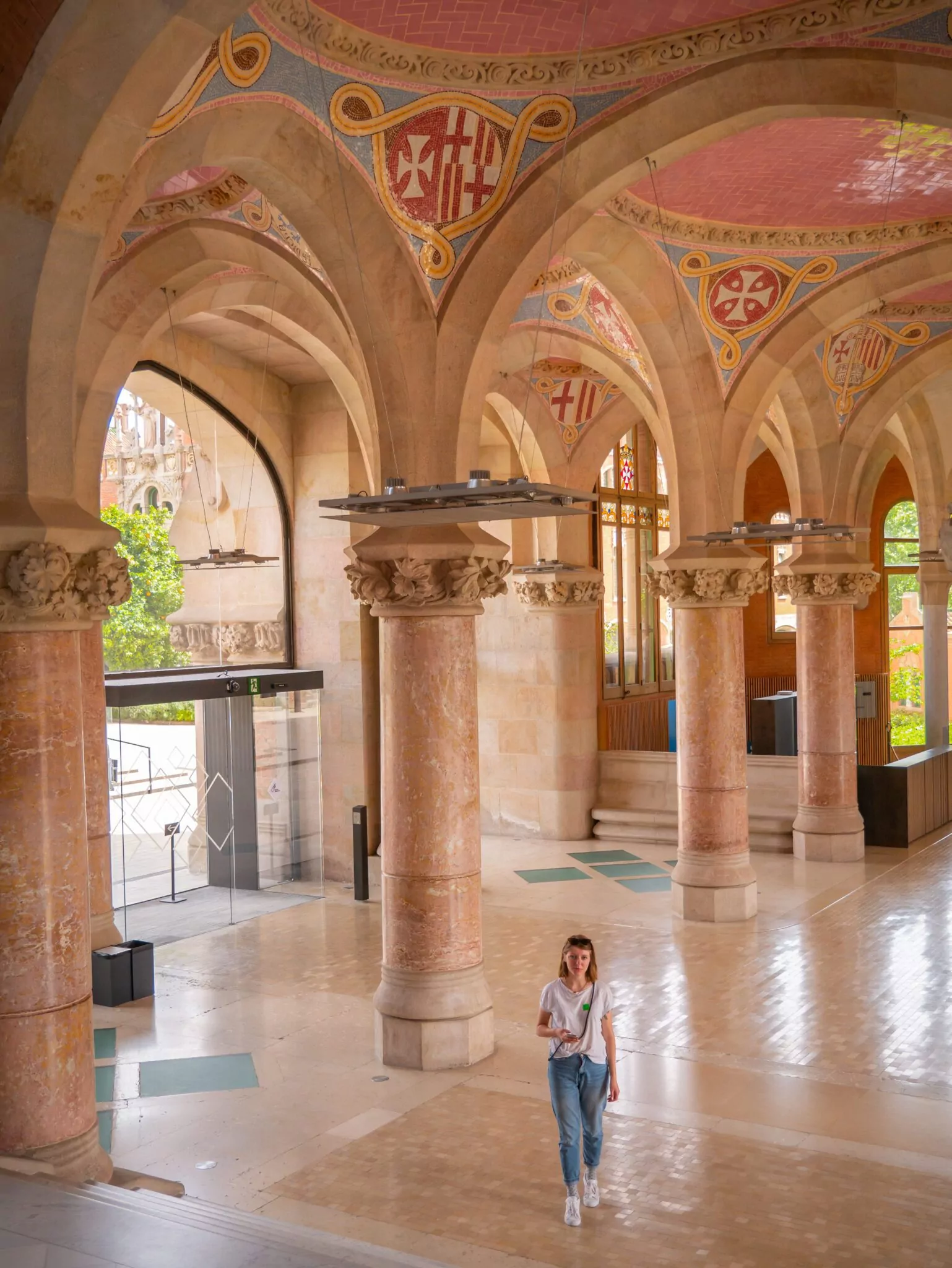 wnętrze Szpital św. Pawła Barcelona