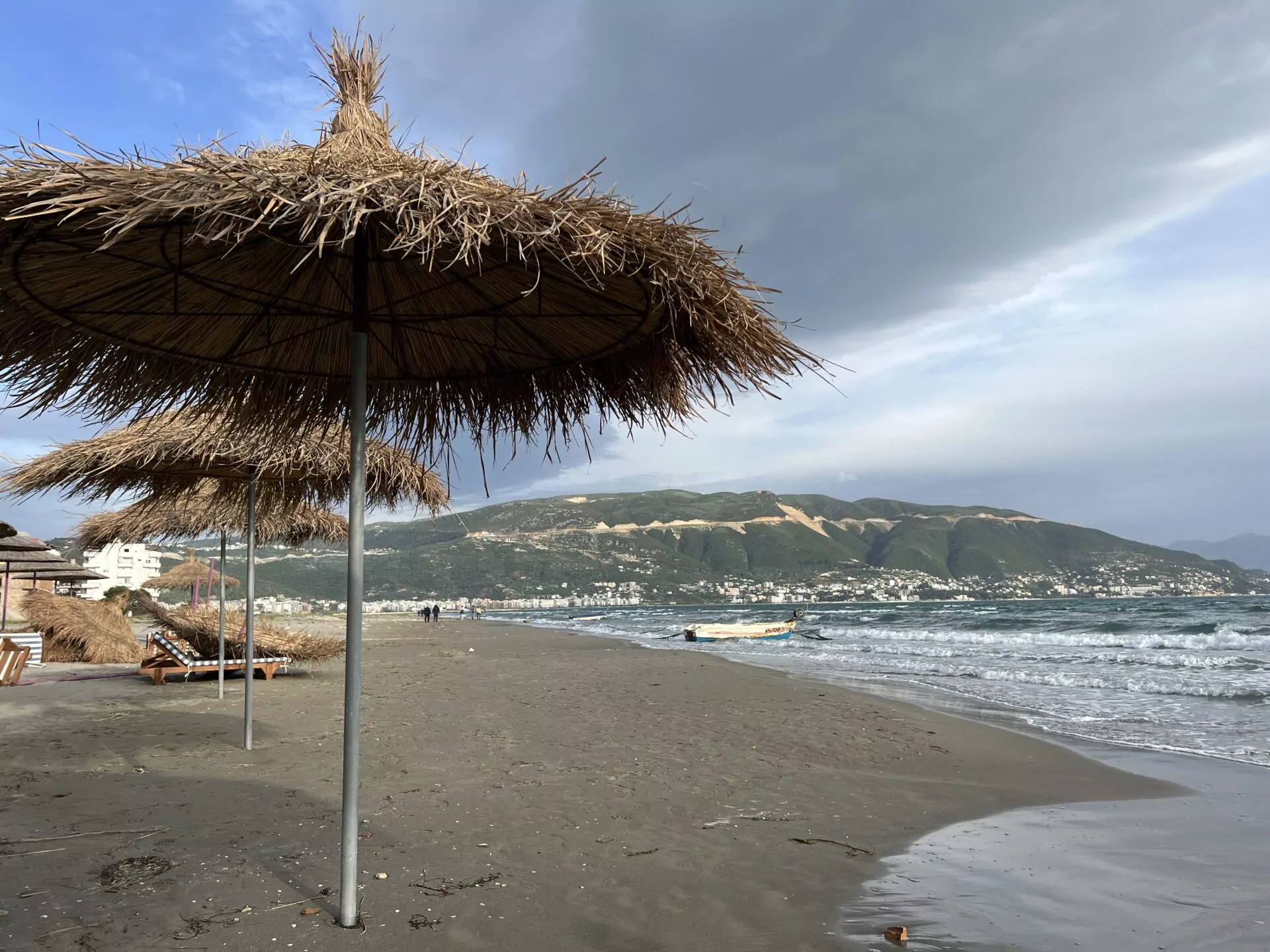Vlora plaża i parasol