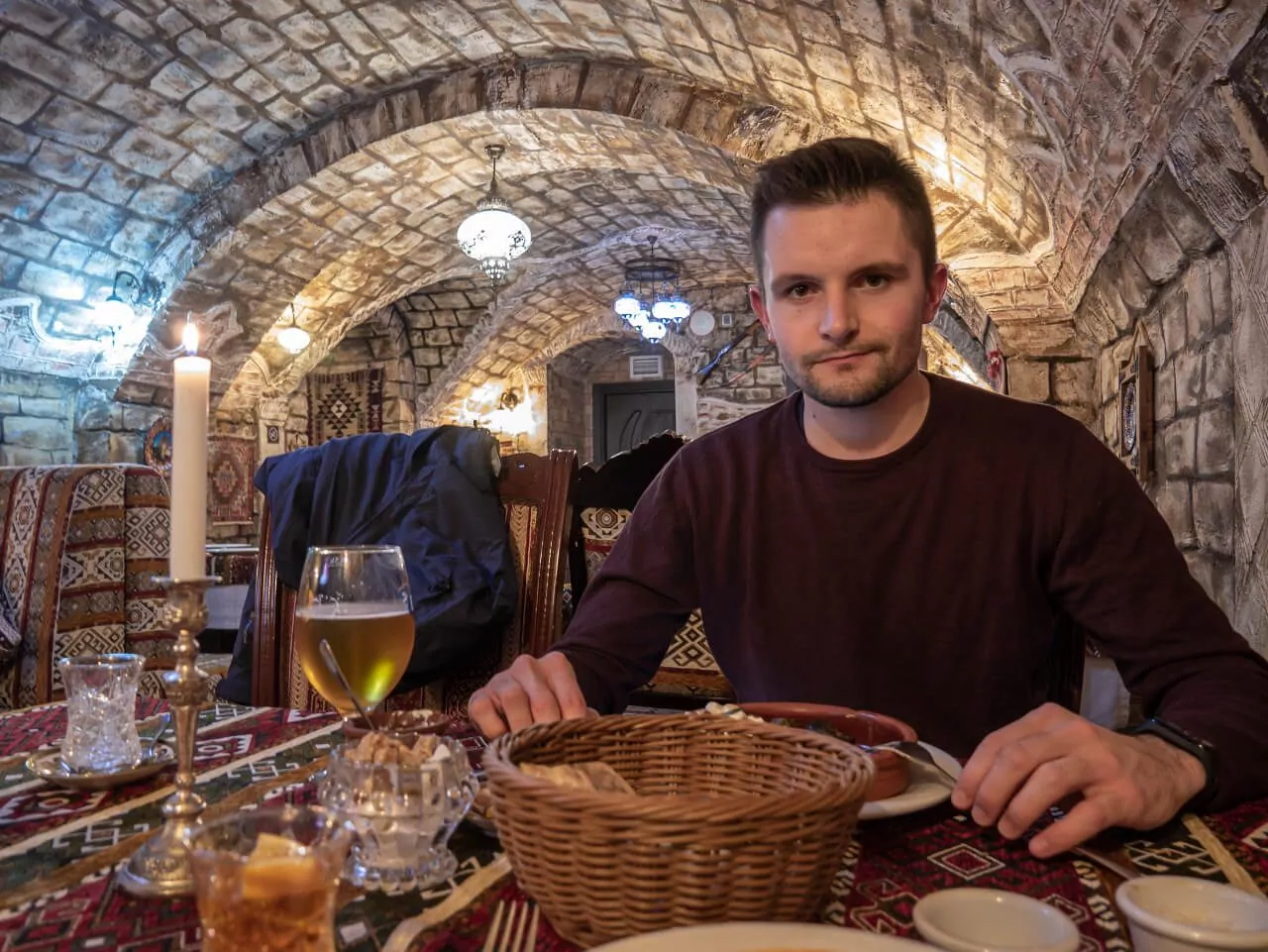 Azerbejdżan restauracja chłopak