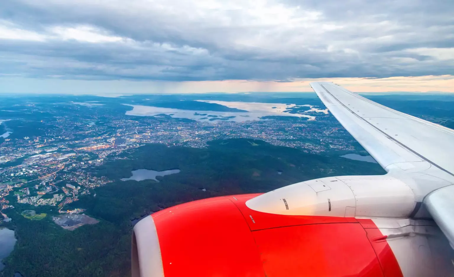 Norwegia samolot lot niebo