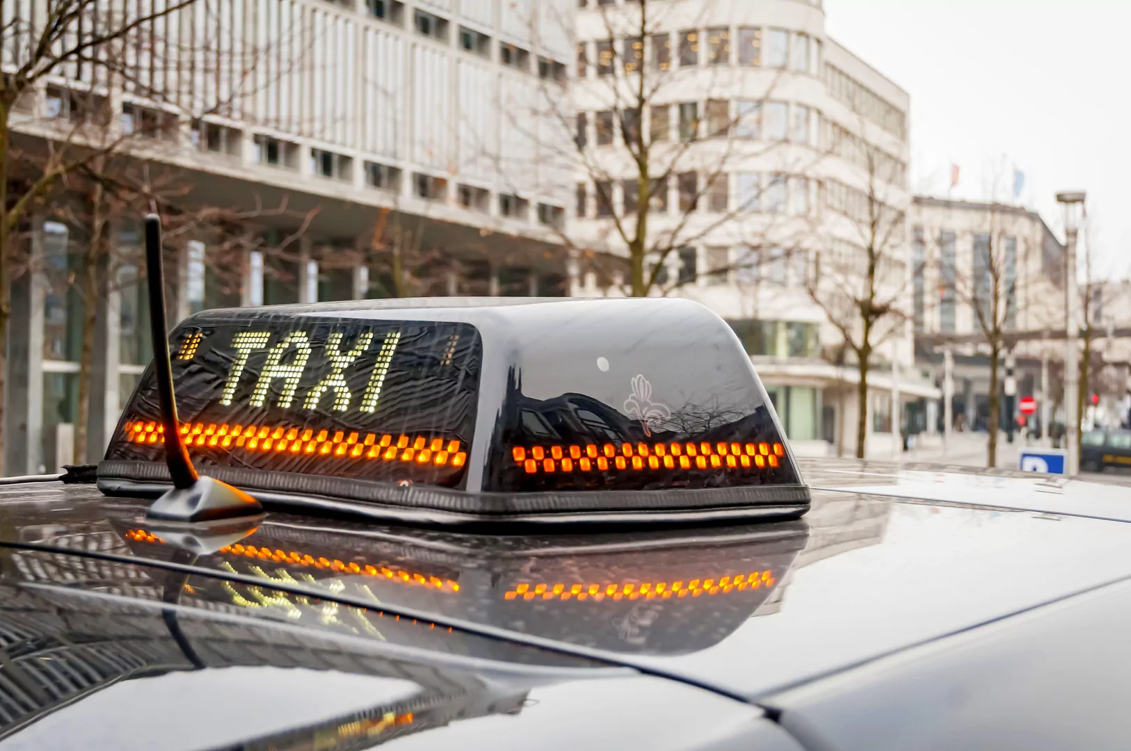 taksówka Belgia taxi budynki 