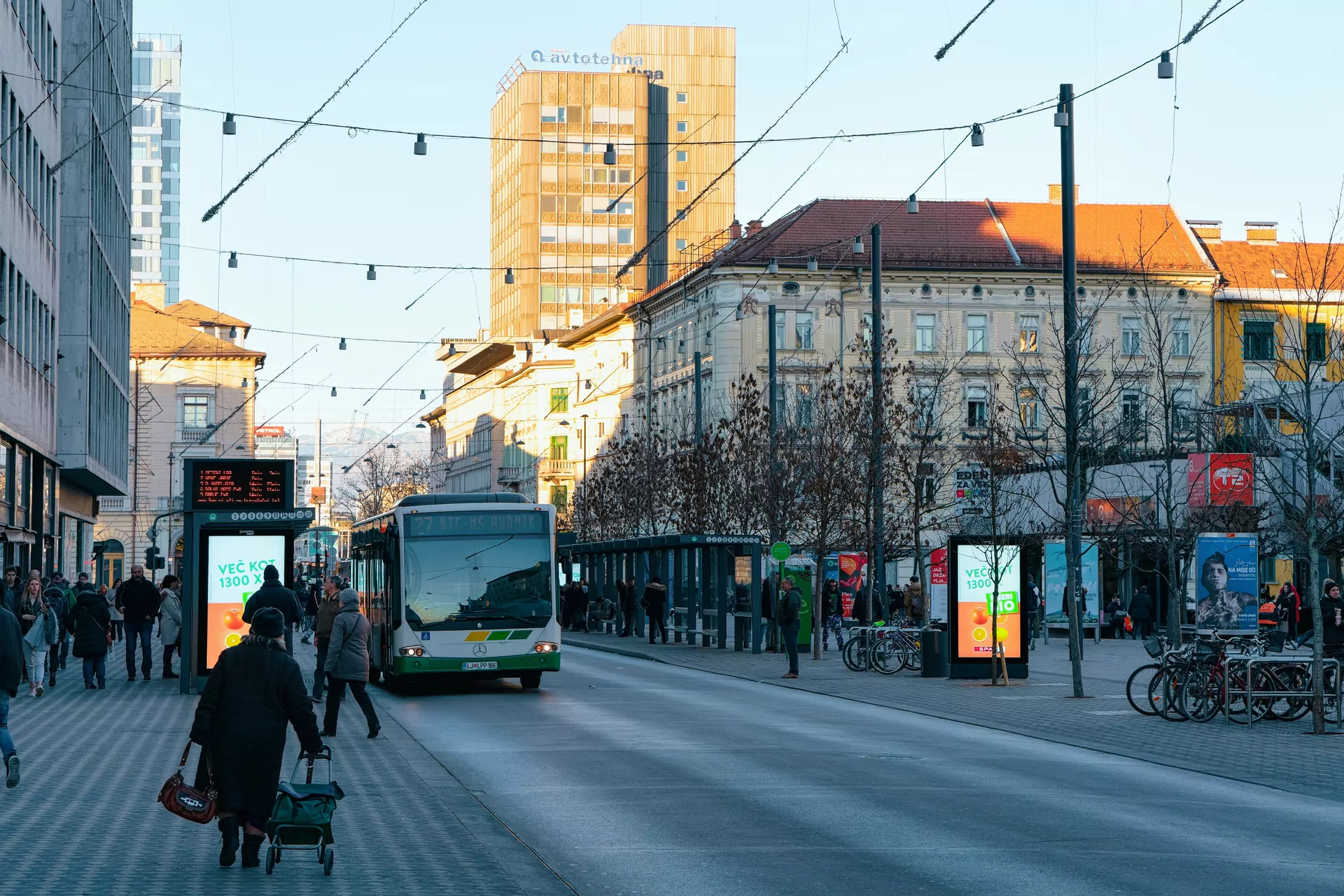 Lublana ulica autobus
