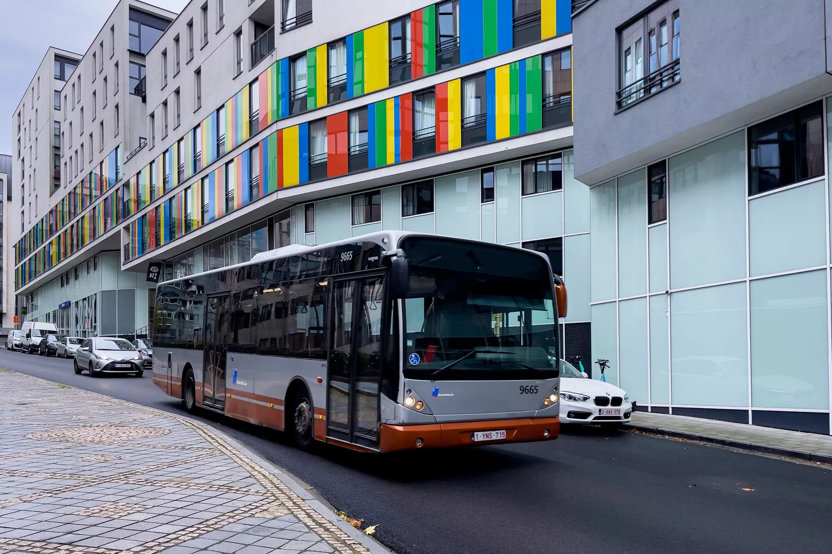 Bruksela autobus budynki ulica