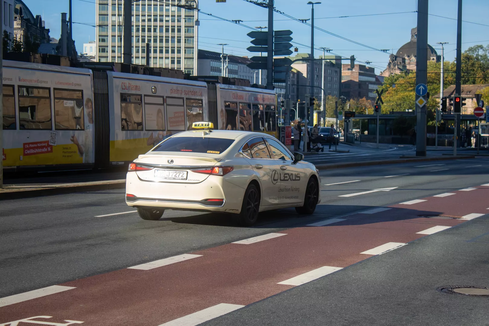 Norymberga miasto taxi ulica 