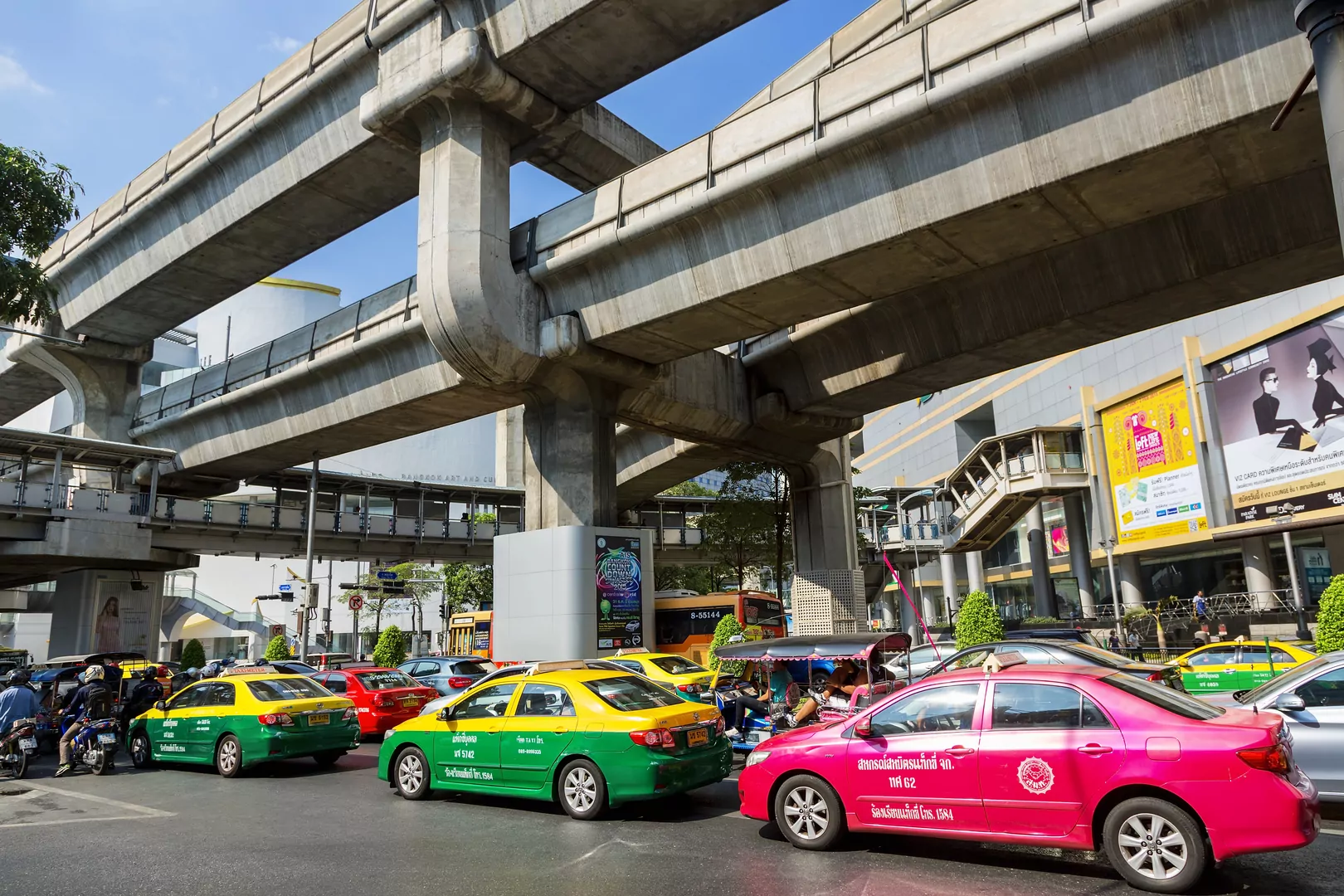 ulica Bangkok taxi