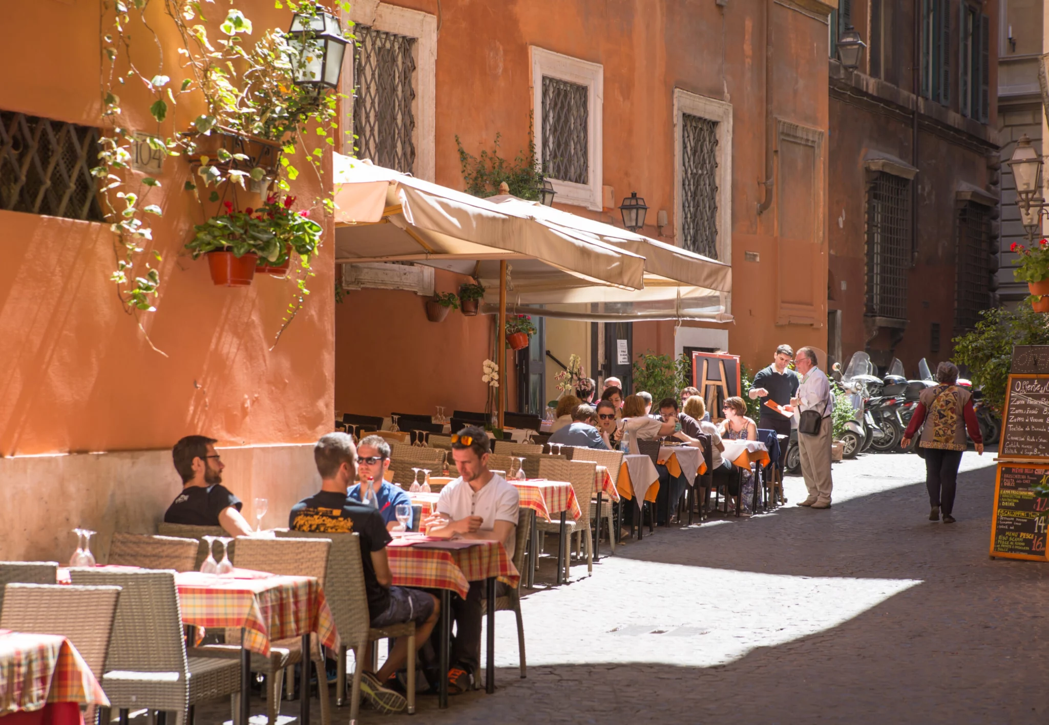 Rzym restauracja ulica