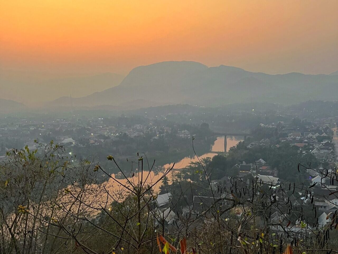 Laos Luang Prabang wzgórze Phousi