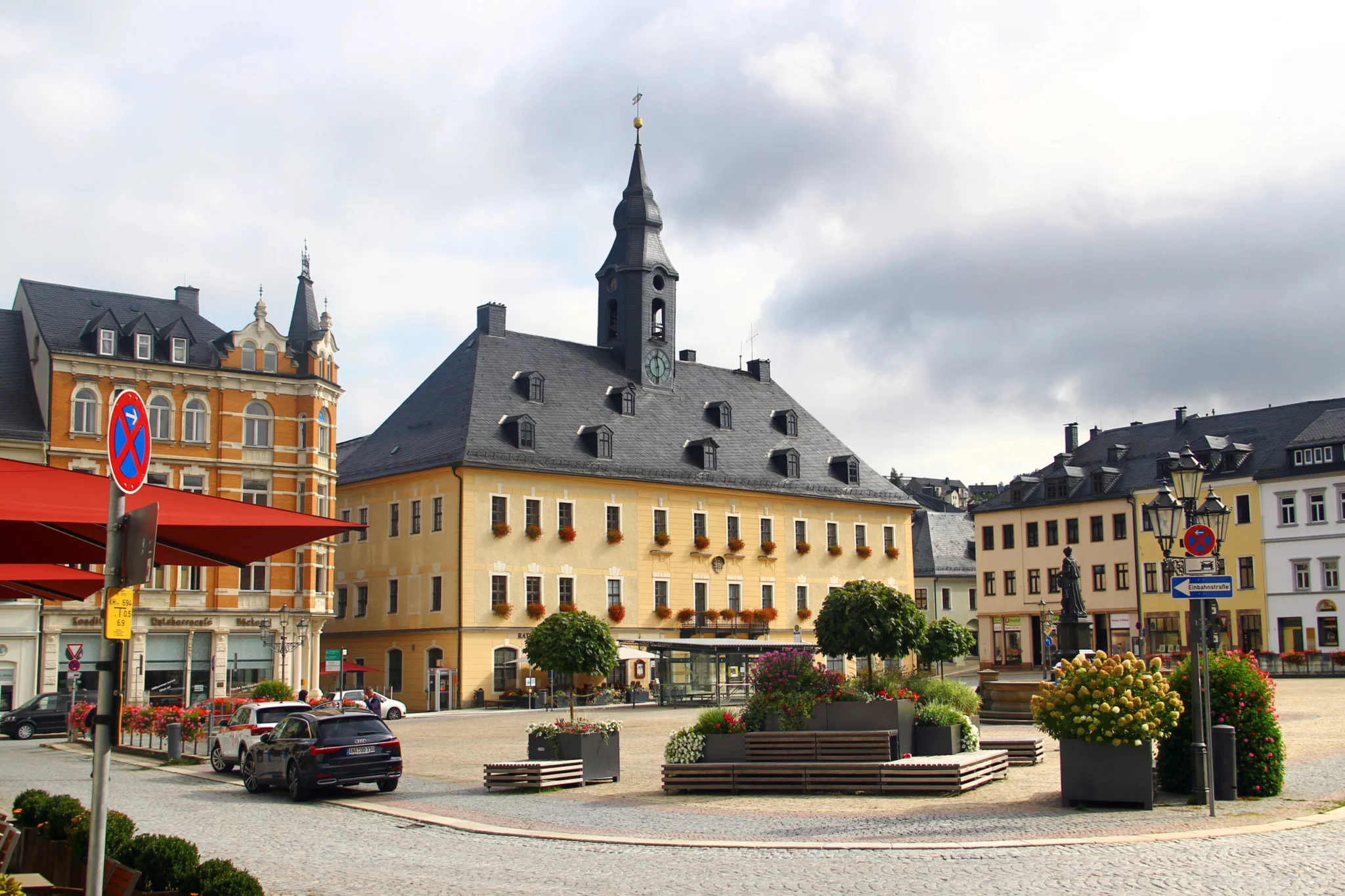 Annaberg-Buchholz rynek Niemcy Saksonia