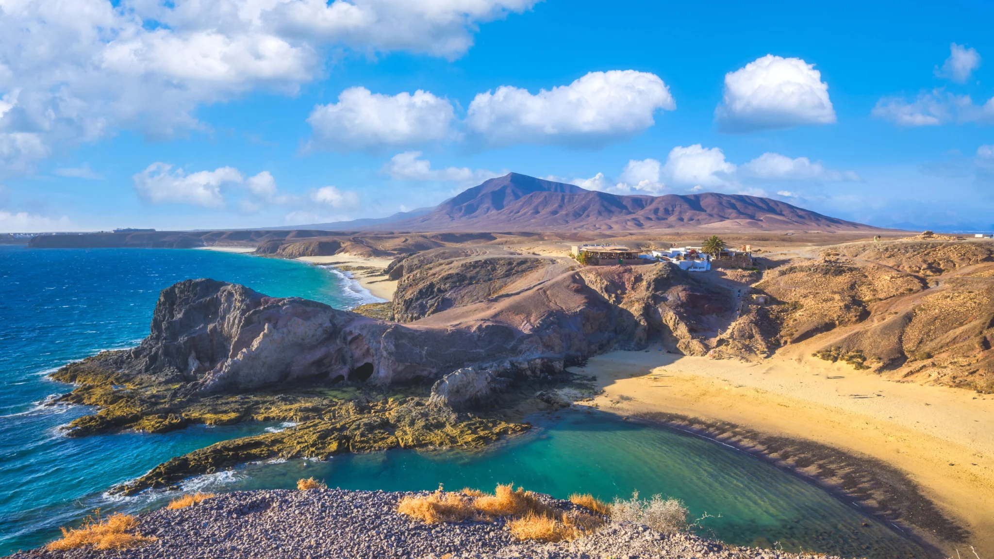 Lanzarote widok plaża Papagayo