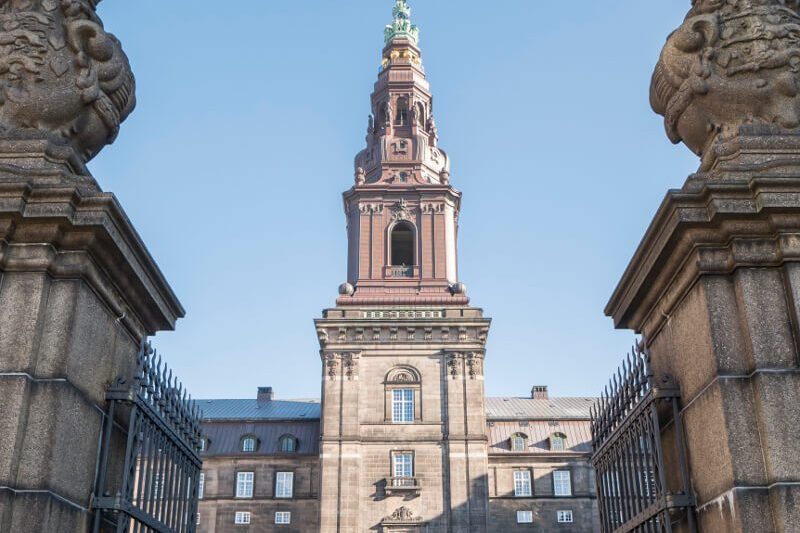 Wieża widokowa pałacu Christiansborg w Kopenhadze