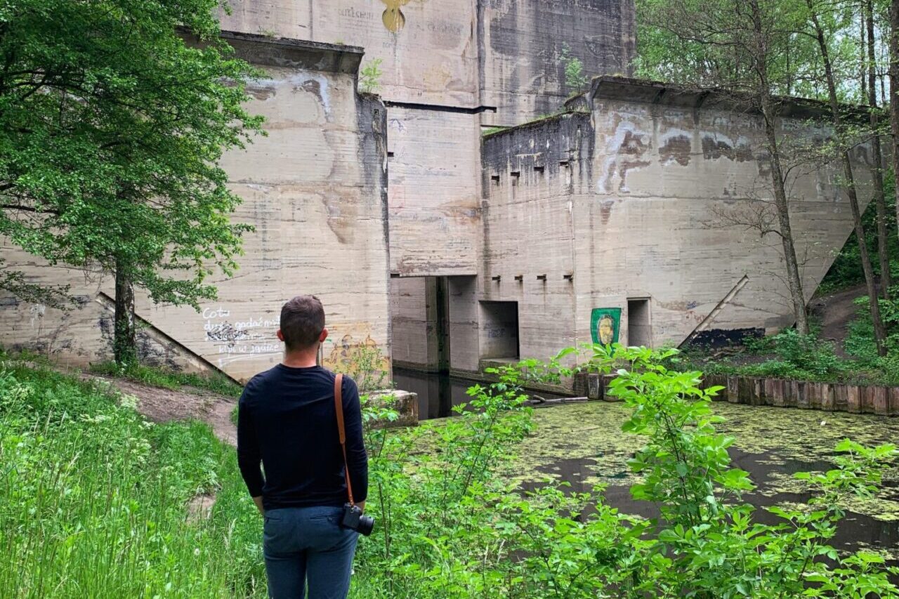 Śluza Leśniewo chłopak