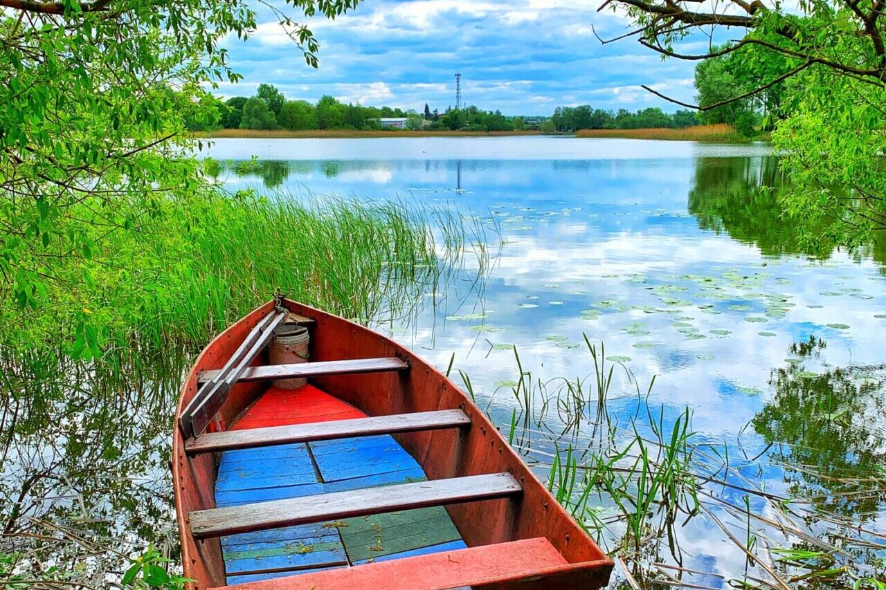 Szczytno jezioro łódź