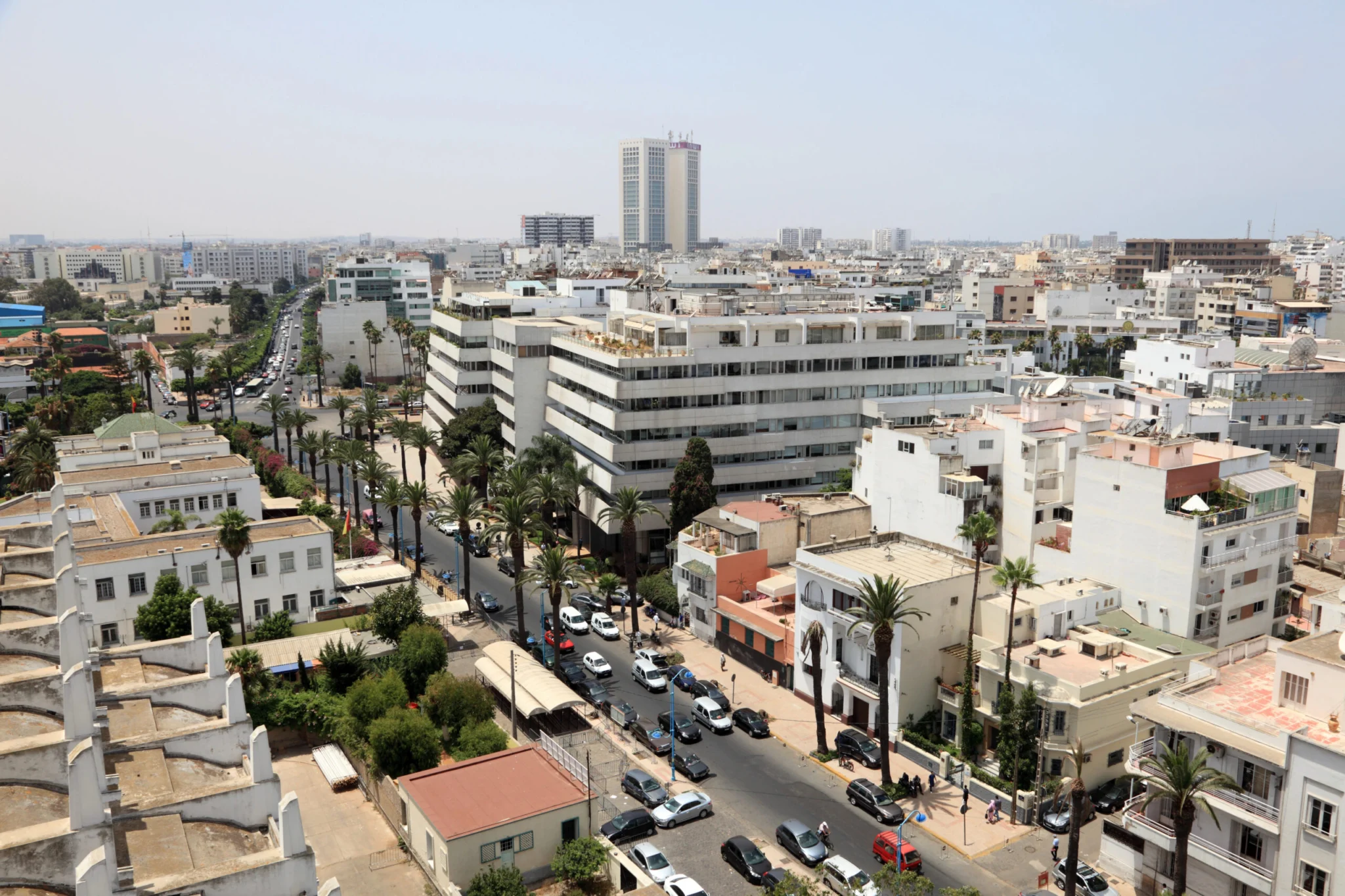 Widok na miasta casablanca, Maroko
