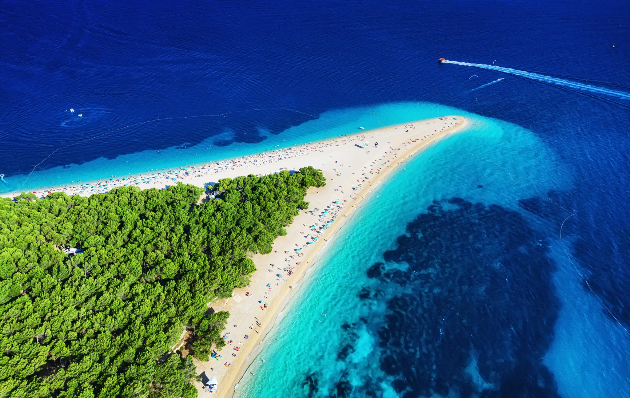 Plaża Zlatni Rat Chorwacja