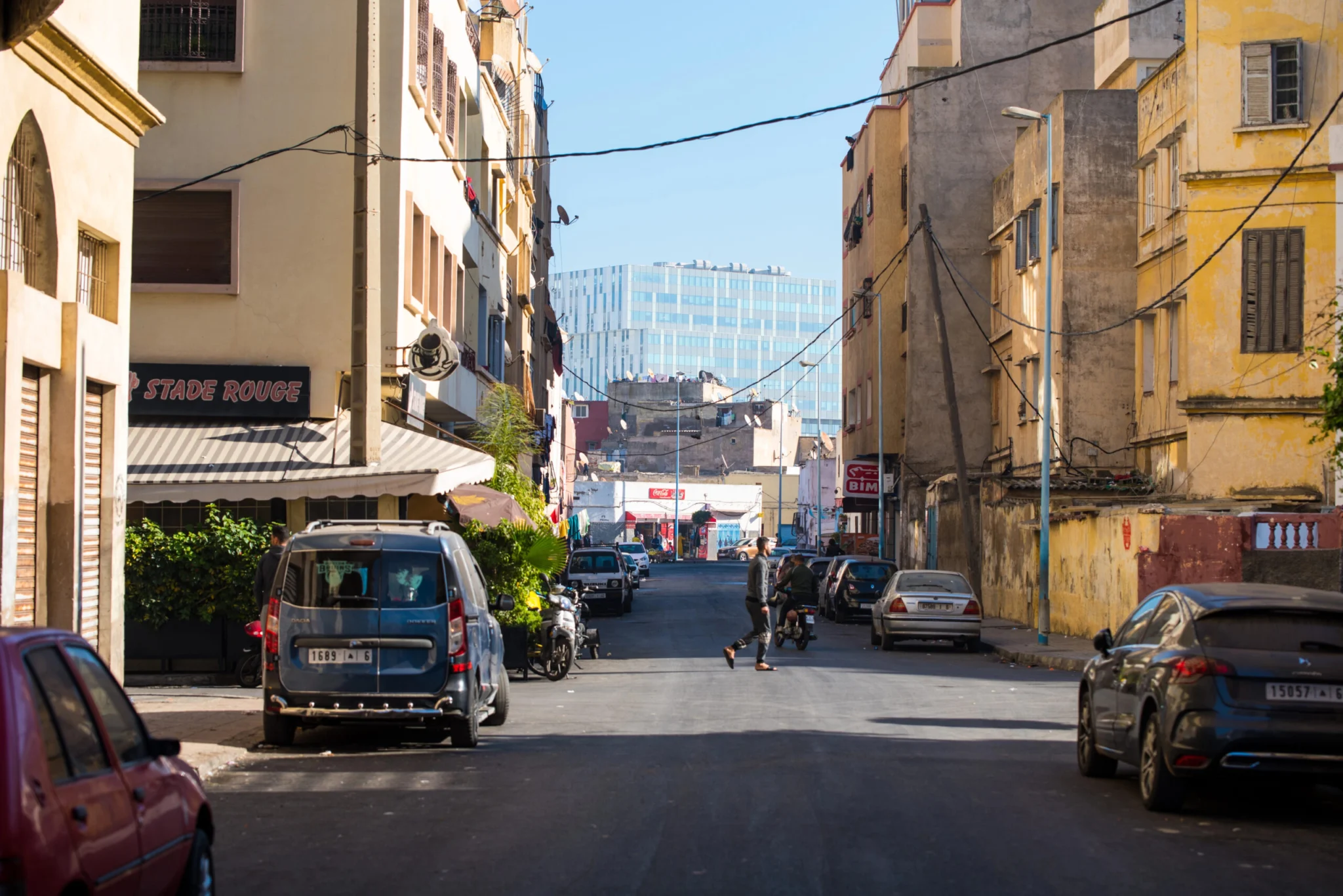 Casablanca, Maroko: Ruch w centrum Maroka