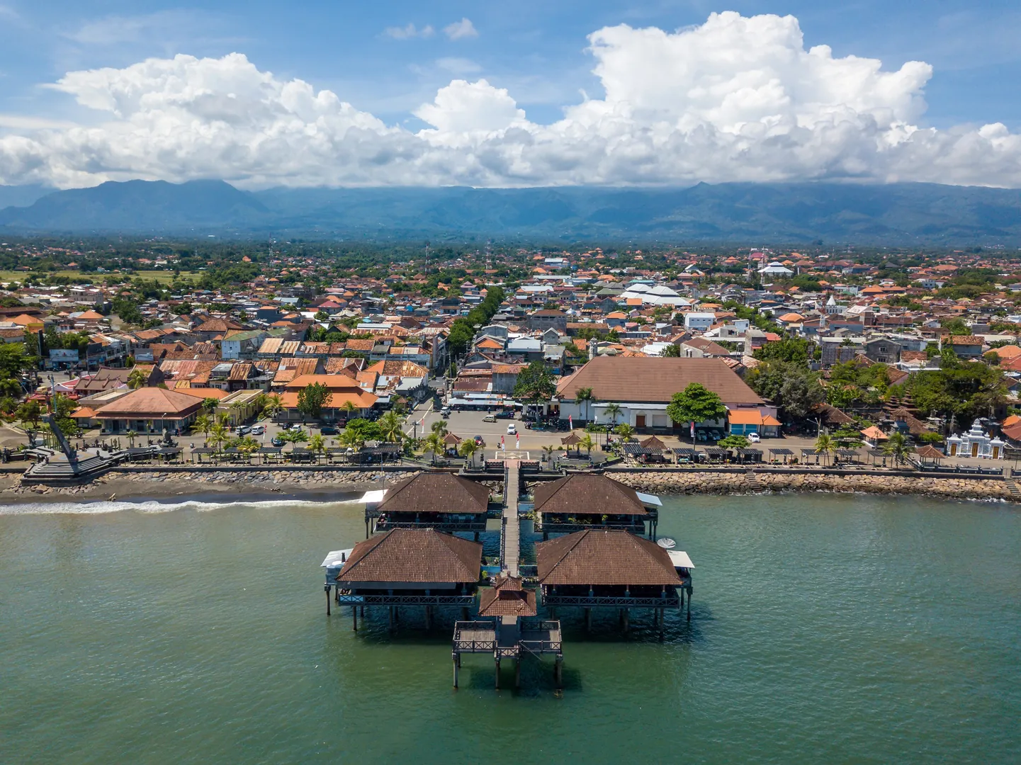 Widok z lotu ptaka Singaraja Bali
