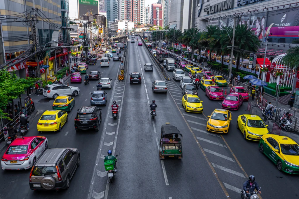 ruch drogowy Bangkok