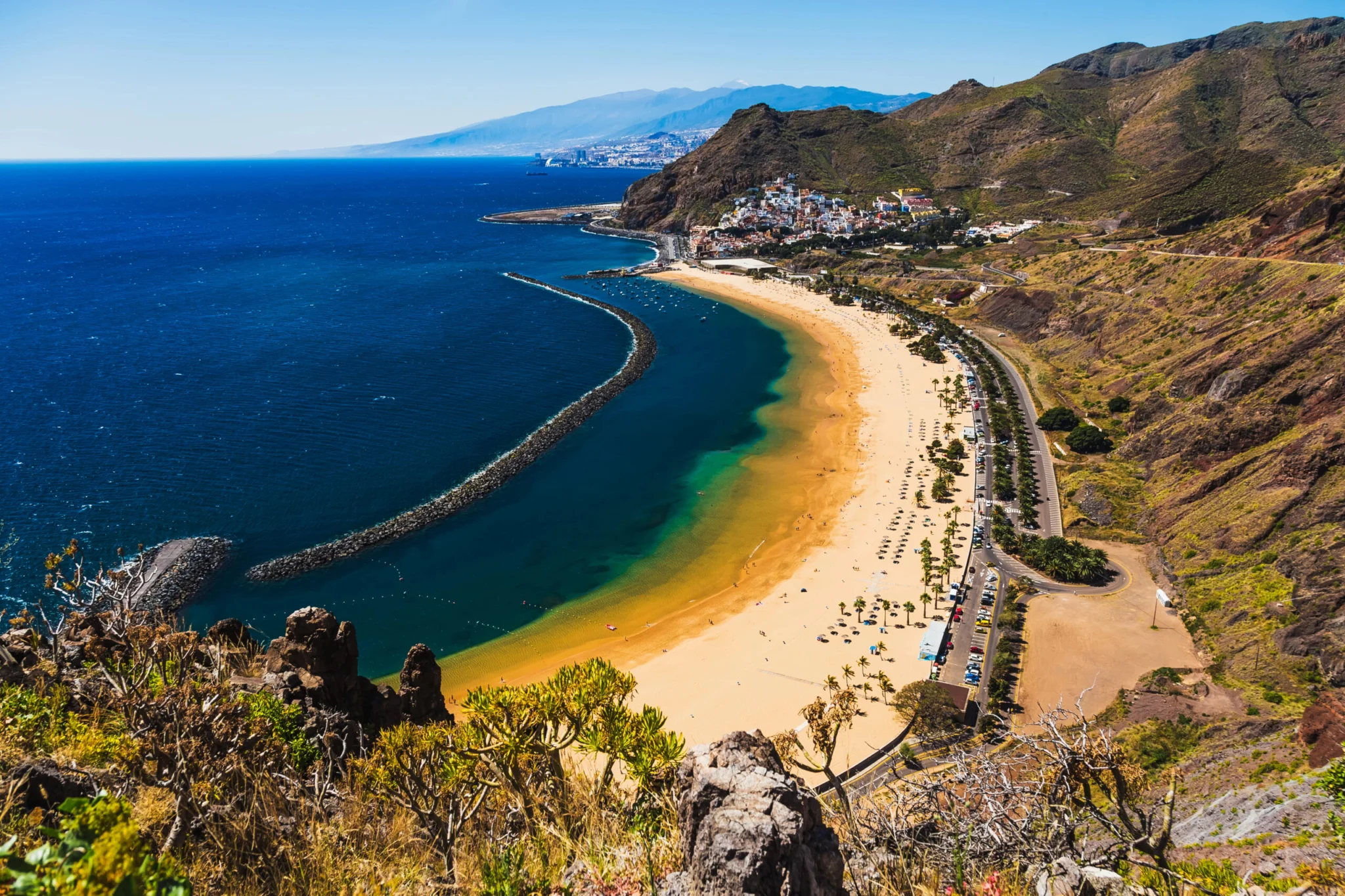 Plaża Las Teresitas in Santa Cruz Teneryfa 