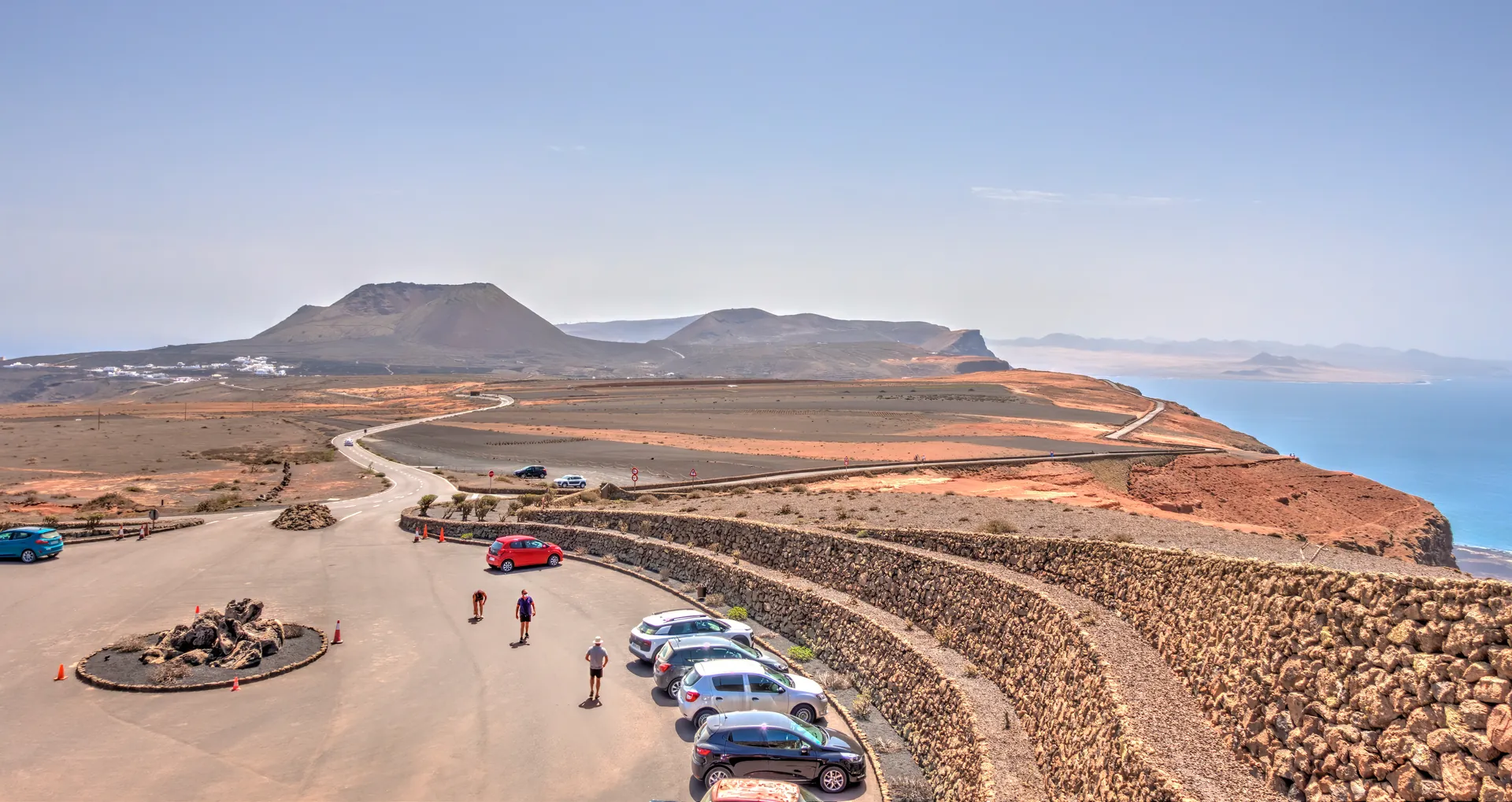 Lanzarote widok parking
