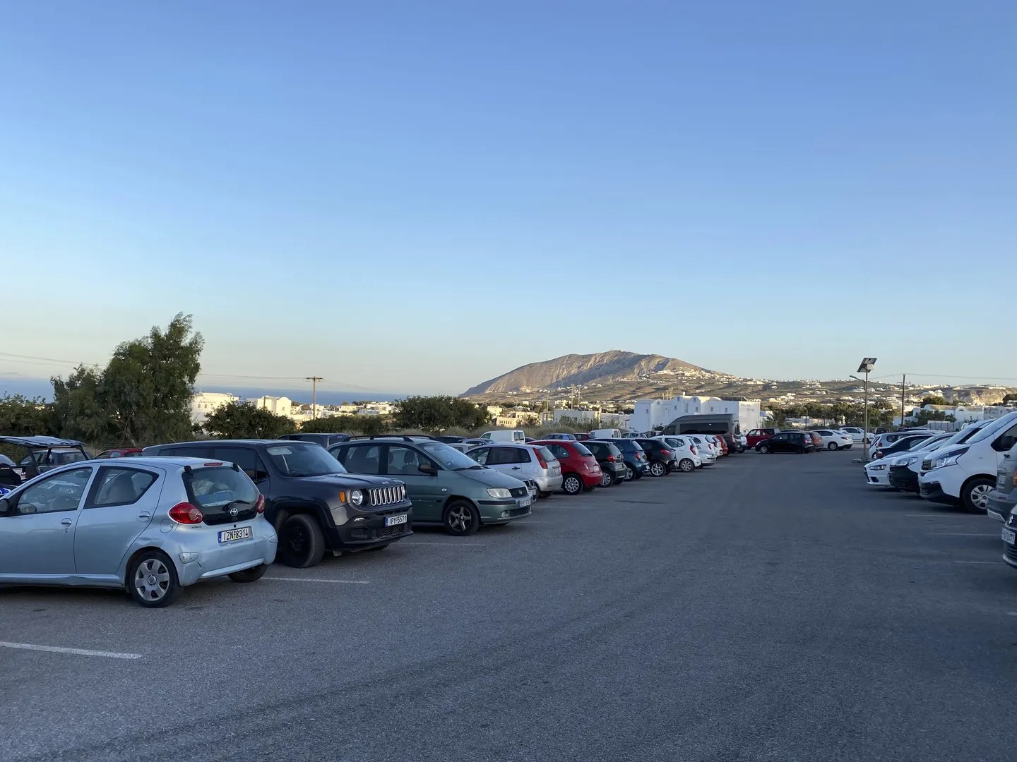 Santorini parking