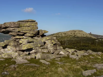 skalny szczyt Karkonosze